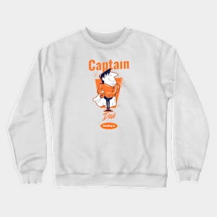 Captain Dad Standing In Crewneck Sweatshirt